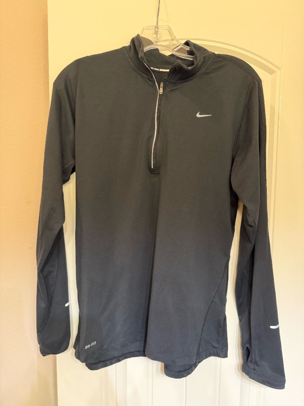 Women's Nike Black Quarter Zip Dri Fit Pullover
